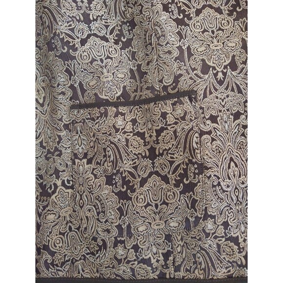 NWT Liz Claiborne Jacquard Blazer Jacket Overcoat Sz 22 Paisley Classic Whimsy - Picture 9 of 15